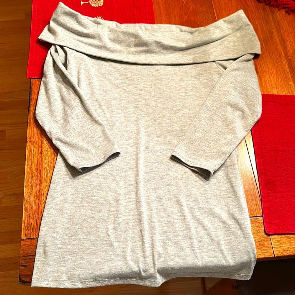 Nordstrom Hinge Off-the-Shoulder Cotton Fitted Top